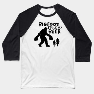 Bigfoot Stole My Beer Baseball T-Shirt